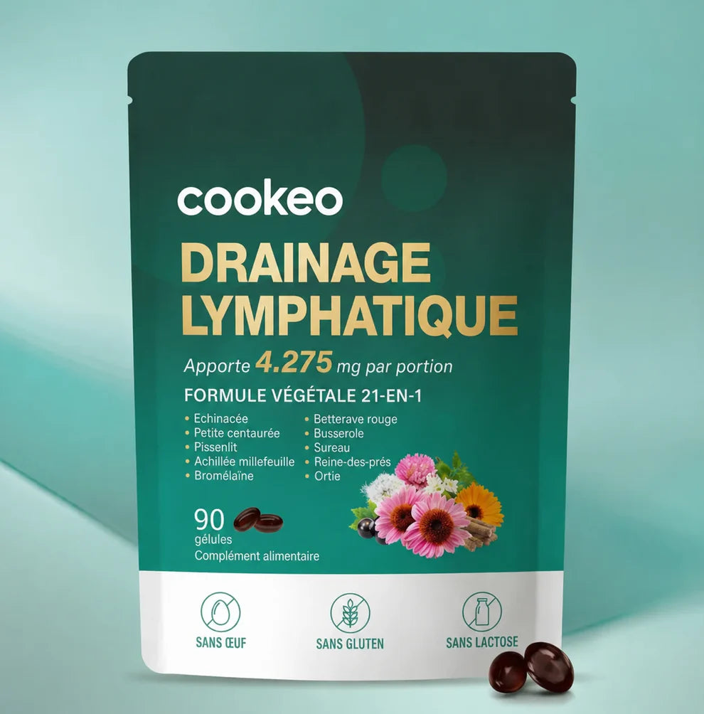 Drainage Lymphatique : Formule 21-en-1 pour la perte de poids et la poitrine (240 gélules)