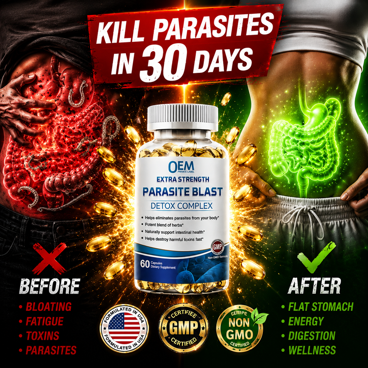 Parasite Blast Detox Complex — Extra Strength (60 Capsules)